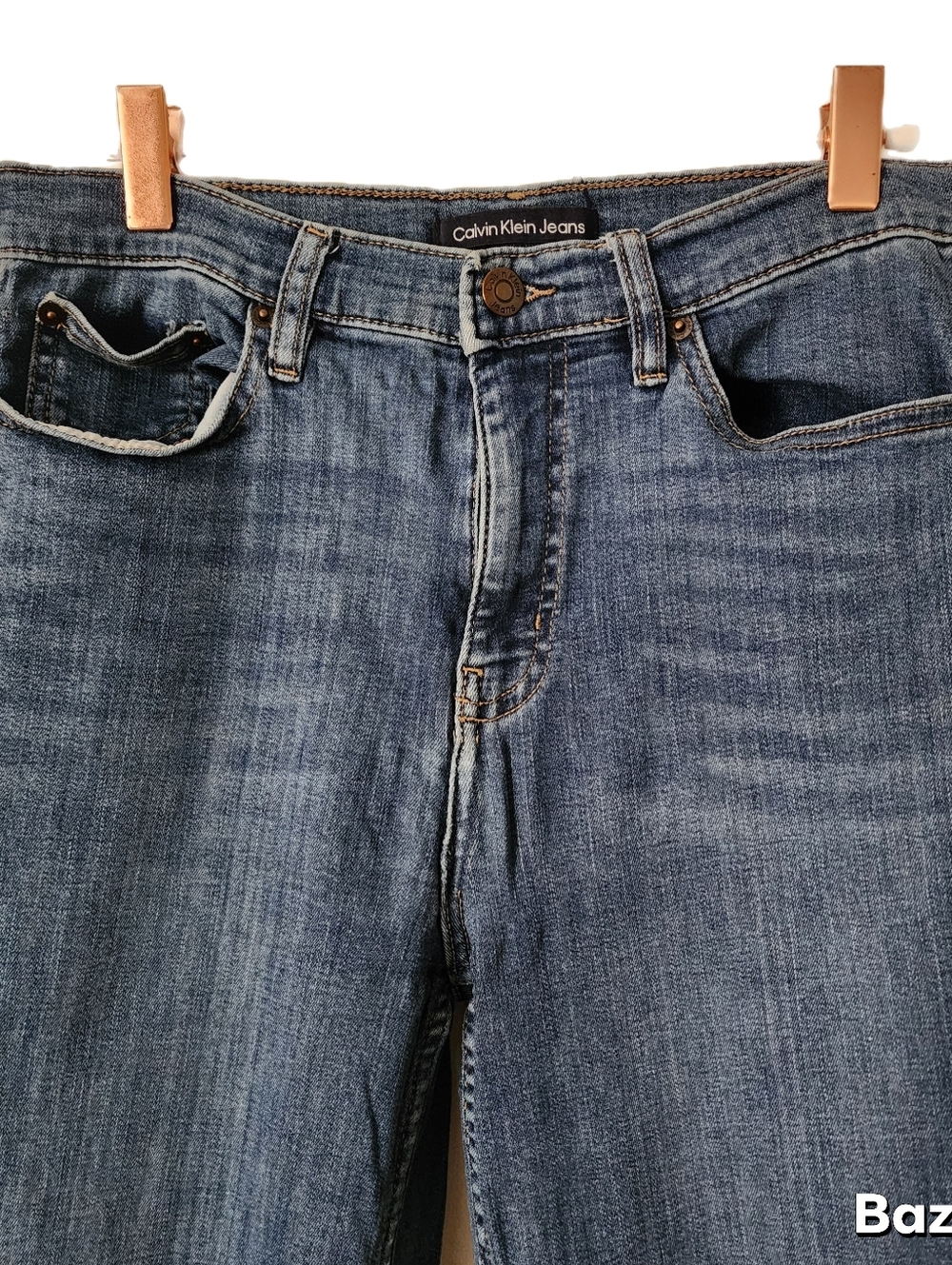 Calvin Klein Jeans Womens Size 8/29 Repreve Blue Raw Hem - Picture 2 of 8